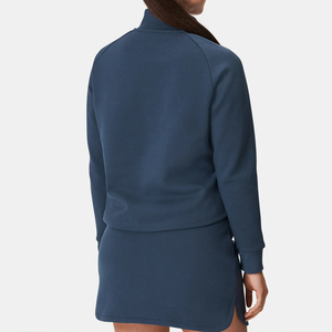 Maglione Sportivo Oversize con <span class=keywords><strong>Collo</strong></span> Alto e Mezza Zip per Allenamento Tennis Golf <span class=keywords><strong>Polo</strong></span> Pullover da Donna - Product Image 4