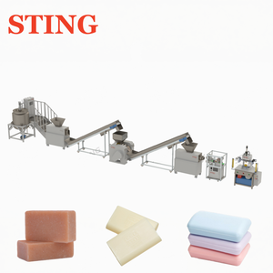 Machine <span class=keywords><strong>de</strong></span> fabrication <span class=keywords><strong>de</strong></span> savon et <span class=keywords><strong>de</strong></span> lessive entièrement automatique en acier inoxydable STING, haute précision, mobile, petite <span class=keywords><strong>ligne</strong></span> <span class=keywords><strong>de</strong></span> production <span class=keywords><strong>de</strong></span> savon en barre - Product Image 1