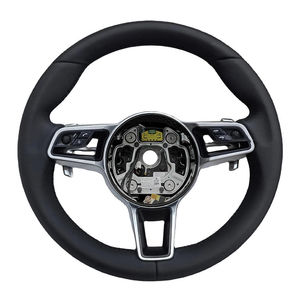 Volante de Cuero Completo Multi-Botones para <span class=keywords><strong>Porsche</strong></span> Cayman, Cayenne, Panamera, <span class=keywords><strong>Macan</strong></span>, Taycan, Boxster, Cayman, 718, 911, 958, 970, 991 - Product Image 1