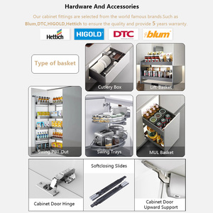 Set di Mobili da Cucina Moderni Personalizzabili in Alluminio e Acciaio Inossidabile per <span class=keywords><strong>Cucine</strong></span> <span class=keywords><strong>Piccole</strong></span> - Product Image 5