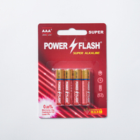 Pilas Alcalinas POWERFLASH de Super Calidad AAA LR03 1.5V para Control Remoto, Electrodomésticos, Electrónica de Consumo, 7 Años