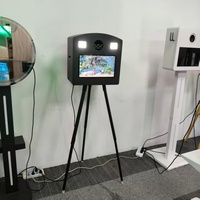 Machine de photomaton instantané pour mariage et événements, avec appareil photo reflex numérique (DSLR/SLR), écran tactile LCD et ordinateur