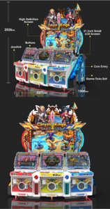 Machine d'arcade de tir de combat Monster Battle à écran HD, en métal, pour usage intérieur, équipement de loisirs pour centres commerciaux, version anglaise 3, garantie 1 an, vente en gros - Product Image 4