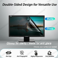 Filtre de confidentialité personnalisé OEM disponible, protection des yeux, réutilisable, anti-reflets, anti-espionnage, anti-lumière bleue, film PET pour moniteurs PC 20 pouces 16:9