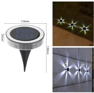 Zeal <b>Lighting</b> Round Walking <b>Steps</b> Landscape Recessed <b>Lighting</b> Stair Outdoor Underground Lamp - Product Image 4