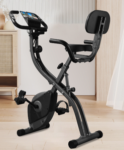 <span class=keywords><strong>Vélo</strong></span> d'exercice pliable en acier, résistance magnétique silencieuse à 16 niveaux, capacité utilisateur de 300 livres, <span class=keywords><strong>vélo</strong></span> d'intérieur pour la maison - Product Image 6