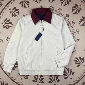 Veste Courte à Carreaux Vintage d'Automne pour Homme, Style <span class=keywords><strong>Ralph</strong></span> <span class=keywords><strong>Lauren</strong></span>, Veste Américaine Brodé avec Col Montant Zippé, Motif Écossais Couple - Product Image 2