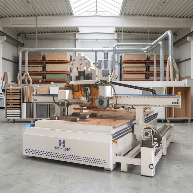 HMI 5-Axis Wood CNC Router with ATC Spindle PLC & Bearing Core Components Motor-Driven for Quick Tool Change Engraving/Milling
