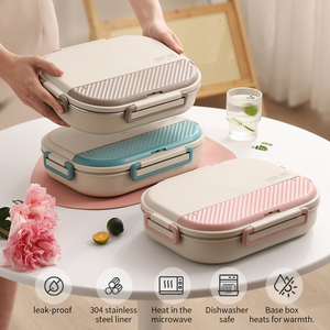 304 Stainless Steel Bento <strong>Lunch</strong> Box Set with Insulated <strong>Bag</strong> Food Containers Compartment Design Dishwasher Safe <strong>Lunch</strong> Box <strong>for</strong> <strong>Kids</strong> - Product Image 6