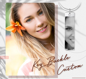 Jietao Custom in acciaio inossidabile <span class=keywords><strong>portachiavi</strong></span> in bianco occhi umani foto Laser <span class=keywords><strong>nome</strong></span> inciso sul lato posteriore non sbiadisce impermeabile regalo per mamma papà - Product Image 4