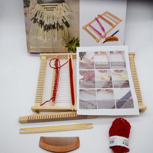 Hoye Thủ Công Nhỏ Dệt <span class=keywords><strong>Loom</strong></span> Gỗ Sồi Trẻ Em Tự Làm Đan Đồ Chơi Giả Vờ Chơi Mô Phỏng Gỗ <span class=keywords><strong>Loom</strong></span> - Product Image 2