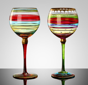 Copa de cóctel pintada a mano de Europa de nuevo estilo, copa de Ginebra para fiesta y regalo de boda, copa de vino de Navidad sin plomo - Product Image 2