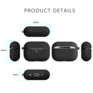 Lichee Pattern échantillon gratuit mince étui pour écouteurs amazon Offre Spéciale souple étui en TPU antichoc pour <span class=keywords><strong>airpods</strong></span> 1 2 <span class=keywords><strong>3</strong></span> 4 pro 2 avec crochet - Product Image 6