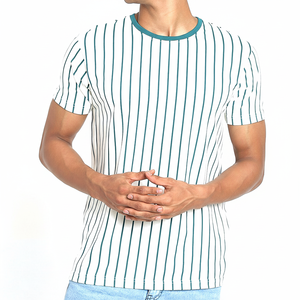 Camiseta de ropa informal para hombre con precio al por mayor, diseño ajustado con estampado de material de poliéster/algodón para adultos - Product Image 1