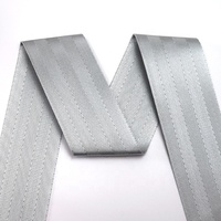 Offre Spéciale polyester matériel ceinture de randonnée solide couleur argent solide non élastique accepter sangle de sécurité personnalisée
