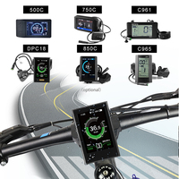 Kit moteur moyeu de vélo électrique 16-29 pouces, 250/1000/1500w, avec écran LCD, système de conversion pour vélo ebike