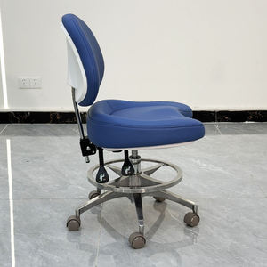 Luxury Leather Pedicure Chair & <b>Stool</b> with Glass Massage Function for Nail Salon Spa Salon Furniture Barber Chair - Product Image 2