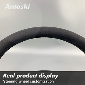 Per Land Rover Defender 90 110 130 per <span class=keywords><strong>interni</strong></span> Smart LED leggero stile sportivo personalizzato in pelle scamosciata nera in fibra di carbonio volante - Product Image 3