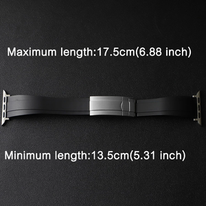 สายนาฬิกาแบบสปอร์ตสำหรับ <span class=keywords><strong>Apple</strong></span> <span class=keywords><strong>Watch</strong></span> สายรัดแบบ R-olex อะไหล่นาฬิกาซิลิโคน สายนาฬิกายาง ขนาด 40/44 มม. - Product Image 5