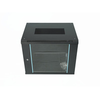 Baie de serveur réseau murale 9U, armoire d'équipement standard en acier de 19 pouces, personnalisable et en stock