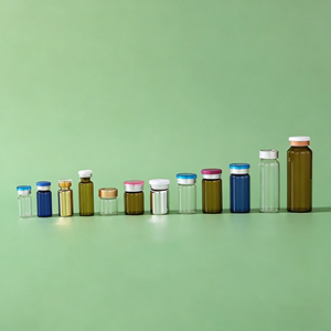 Flacon en verre transparent à visser sécurisé avec joint hermétique pour l'échantillonnage en laboratoire pharmaceutique et la conteneurisation sécurisée - Product Image 3