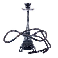 GT Shisha Bar Zubehör Eiffelturm-Form Doppelrohr Hookah Bowl Shishas Wasserpfeifen