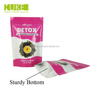 Individuell bedruckte 28-Tage-<span class=keywords><strong>Detox</strong></span> <span class=keywords><strong>Slim</strong></span> Flache Bauch Teebeutel stehend Reißverschluss Abnehmen Gewicht-Teebeutel - Product Image 5