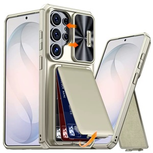<span class=keywords><strong>เคส</strong></span>กระเป๋าสตางค์พร้อมช่องใส่บัตรสำหรับ Samsung <span class=keywords><strong>Galaxy</strong></span> S26U ฝาหลังกันกระแทกมีขาตั้งสำหรับ <span class=keywords><strong>Galaxy</strong></span> S25Ultra - Product Image 2
