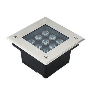 Luz LED Subterránea Empotrada de Acero Inoxidable IP67 de 9W, Directo de Fábrica, para Parques, Jardines y Caminos, 110V 120V 3000K - Product Image 1