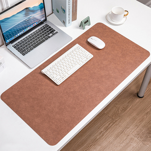 Customize Nonslip Desk Pad PVC Waterproof Leather Deskmat Table Mat Mouse Pads