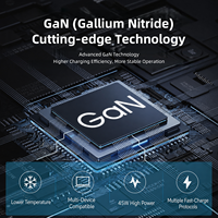 Adaptateur secteur universel USB PD Mini pour la charge rapide des téléphones mobiles, prise EU, 45W QC3.0, chargeur mural rapide