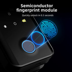 Serrures de porte en verre sans cadre avec lecteur d'empreintes digitales RFID, reconnaissance faciale intelligente, Wi-Fi, vision nocturne, détection de mouvement, réinitialisation, logo personnalisé - Product Image 4