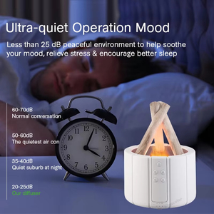 Difusor de Aroma Simulado con Efecto de Fuego, Humidificador de Aire Ultrasónico, Generador de Niebla Fría, Lámpara LED para Aceites Esenciales - Product Image 5
