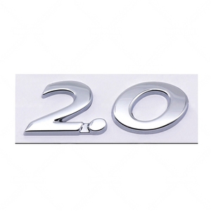 Emblema Universal 2.0 para Automóvil, para <span class=keywords><strong>Peugeot</strong></span> 307 CC/SW, 407, 508, Accesorio para Auto - Product Image 1