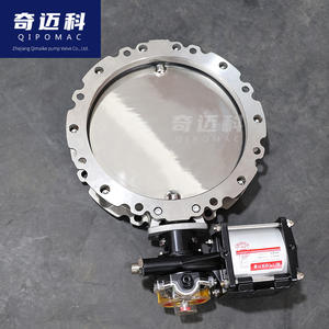 Válvula de Mariposa Neumática de Acero Inoxidable para Ventilación de Polvo, 304, Brida Simple/Doble, DN300, para Mezcladora de Cemento - Product Image 2