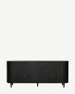 Mueble de TV de Madera Sólida de Estilo Americano de Lujo Ligero, Diseño Contemporáneo con Arco, Almacenamiento en Forma de Arco para Sala de Estar, Muebles para el Hogar - Product Image 4