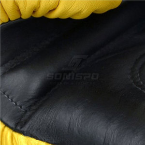 Men's High Quality Customizable Design Leather Boxing <b>Gloves</b> with <b>Moisture</b> Wicking and Customized Logo for Martial Arts - Product Image 4
