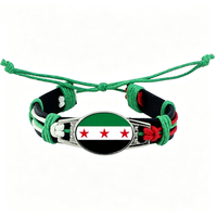 Bracelet tissé personnalisé avec drapeau suédois, bracelet tressé réglable pour encourager lors des événements sportifs, cadeau pour les fêtes