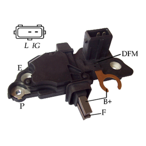 Régulateur d'<span class=keywords><strong>alternateur</strong></span> en cuir, pour <span class=keywords><strong>Bmw</strong></span> IB251, 7501752, 7559183 - Product Image 1