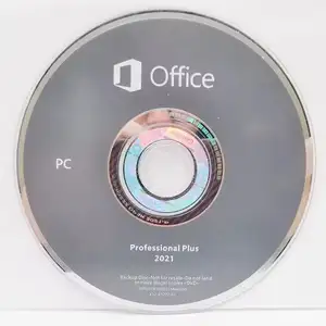 Paquete completo de software Office 2021 Professional Plus con llave de encuadernación de DVD de activación en línea