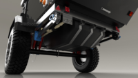 Kinlife Nouvelle remorque de voyage en aluminium 4x4 Petit camping-car avec randonnée pour aventures en plein air Tente Camping