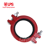 Système de protection incendie FM UL, raccords de tuyauterie pour la lutte contre l'incendie, raccords de tuyauterie rainurés, raccords de tuyauterie en fonte ductile, raccord rigide