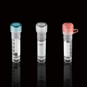 FAY Cryogenic Tube 1.25ml <b>Flat</b> Bottom <b>Screw</b> Cap Printed With Writing Area - Product Image 3