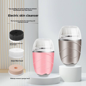 Équipement de beauté multifonctionnel, nettoyeur de pinceaux de maquillage E001, brosse nettoyante électrique pour le visage, technologie à ultrasons, étanche - Product Image 5