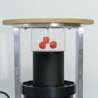 Machine à secouer les dés automatique de luxe pour casino, en métal carré, avec fonction de secouage de dés Sic Bo et de loterie