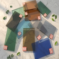 Fournisseur de feuilles de verre flotté de 4 mm à 12 mm, couleurs bronze, gris, bleu, vert