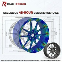 Jantes monobloc forgées à rayons maillés denses certifiées EV Load, jantes Flush Stance pour Tesla Model X Plaid SUV électrique