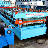 Fabricante de Máquinas Formadoras de Rollos de Láminas para Techos Corrugados de Doble Capa de 5V