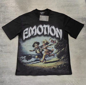 T-shirt di Alta Qualità MIXED EMOTION con Diamanti, <span class=keywords><strong>Abbigliamento</strong></span> Retrò Street Fashion, Moda Uomo - Product Image 5