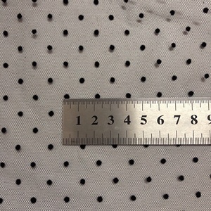 Tessuto in <span class=keywords><strong>Tulle</strong></span> con Pois Floccati in <span class=keywords><strong>Nylon</strong></span> di Lusso per Gonne LT21926 - Product Image 4